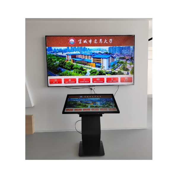 宣城市老年大學(xué)觸摸查詢機，雙屏顯示安裝調(diào)試完成